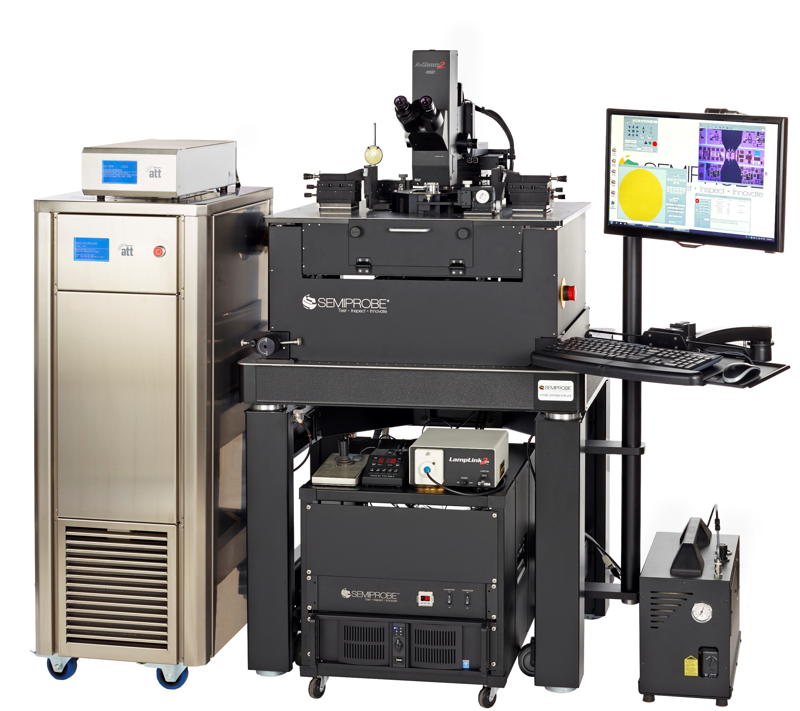 Semiautomatic High Frequency Wafer Prober with RF Probes